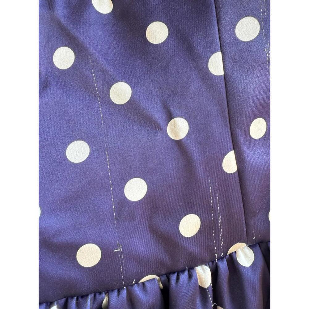 Self-Portrait Blue Polka Dot Midi Dress Size 2,  ($655 original retail) - Picture 13 of 13